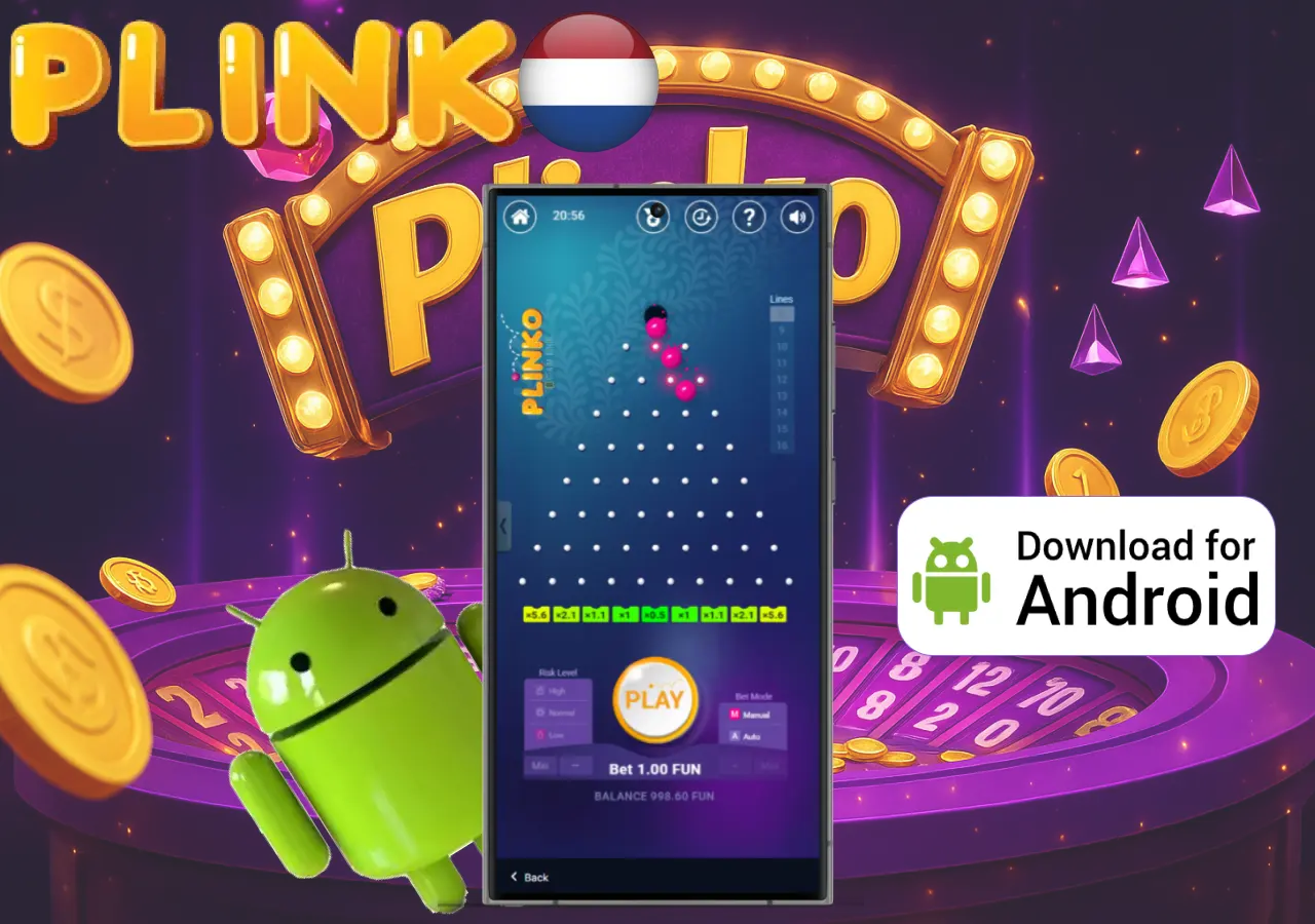Download Plinko for Android in the Netherlands and start playing instantly